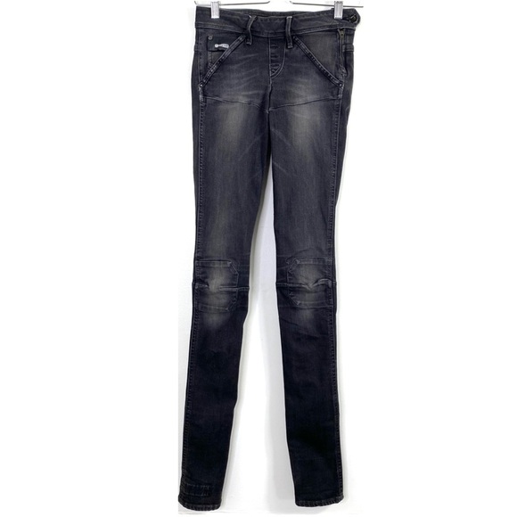 G-STAR GS-3301 Dean Super WMN Skinny Jeans in Washed Black - Picture 2 of 9